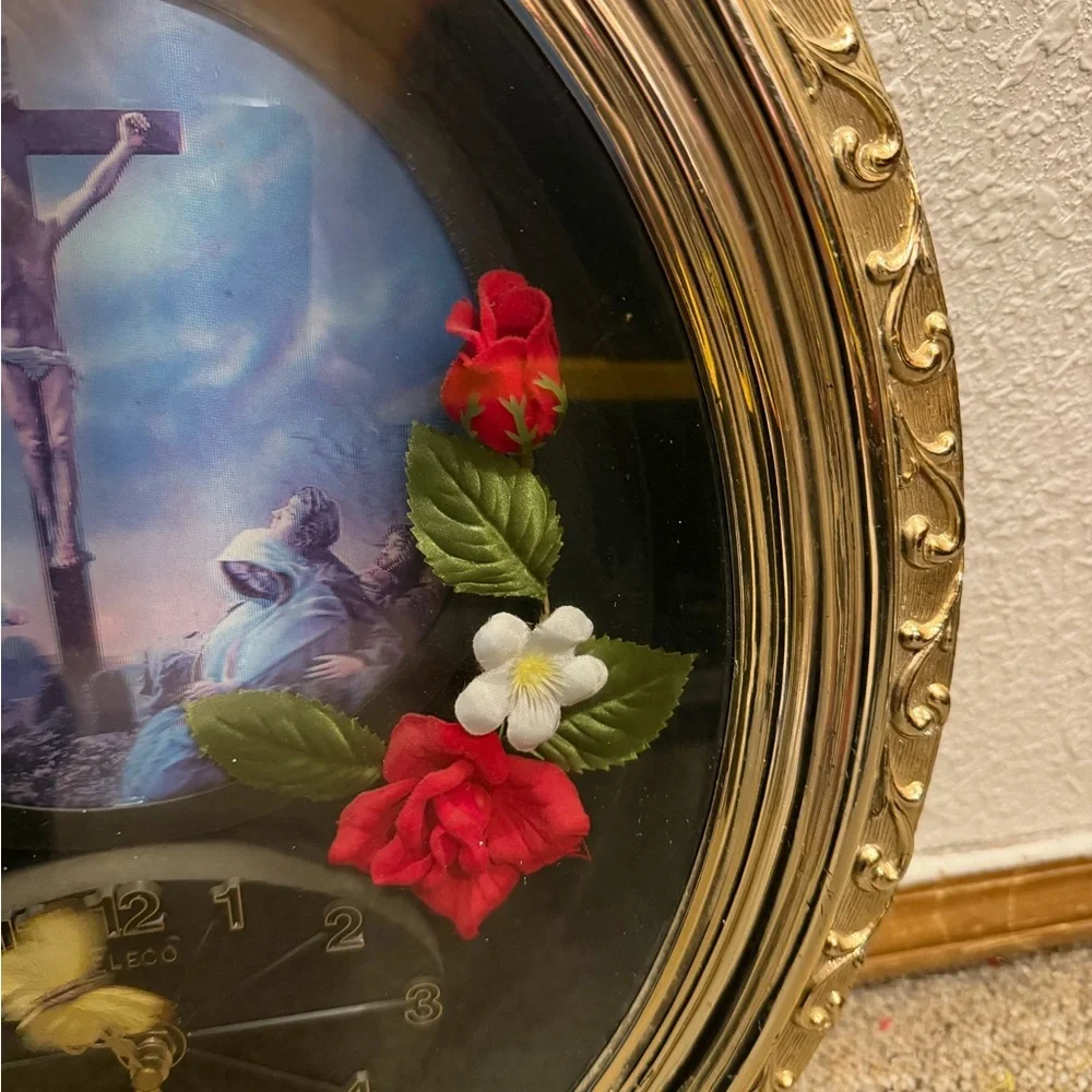 Vintage Jesus Quartz Clock
